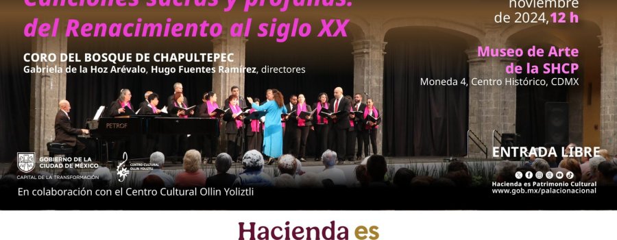 Canciones sacras y profanas: del Renacimiento al Siglo XX