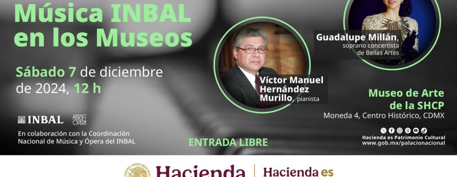 Concierto | Música INBAL en los Museos | 07-Diciembre-2024