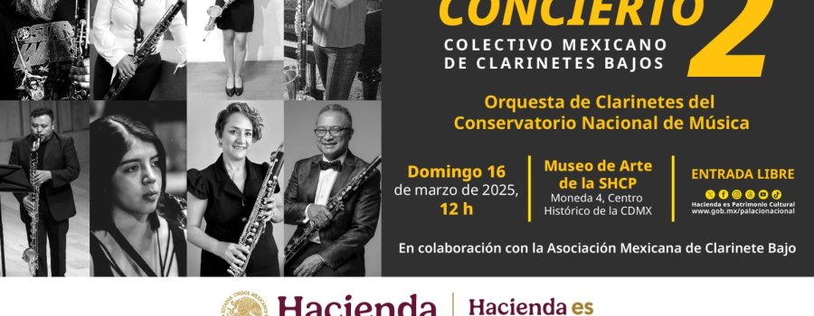 Concierto | 2 de la Asociación Mexicana de Clarinete Bajo