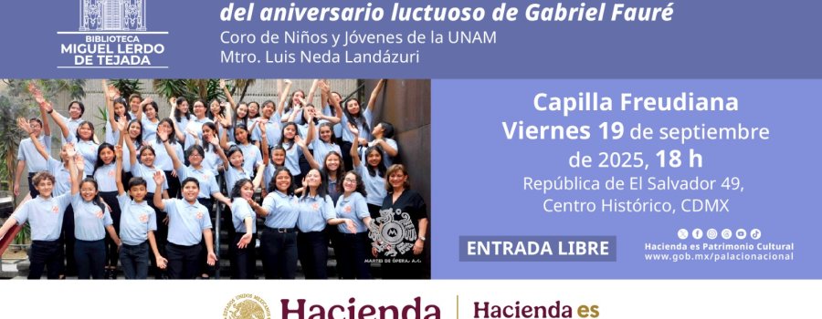 Conferencia musicalizada | Homenaje por los 100 años del aniversario luctuoso de Gabriel Fauré