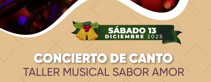 Concierto de canto, taller musical sabor amor