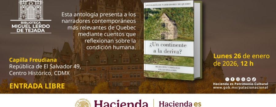 Club de Lectura | ¿Un continente a la deriva? Antología de narradores de Quebec