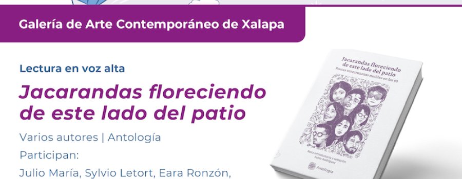 Lectura en voz alta. Jacarandas floreciendo de este lado del patio