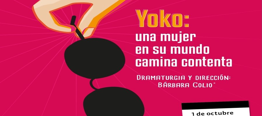 Yoko: una mujer en su mundo camina contenta